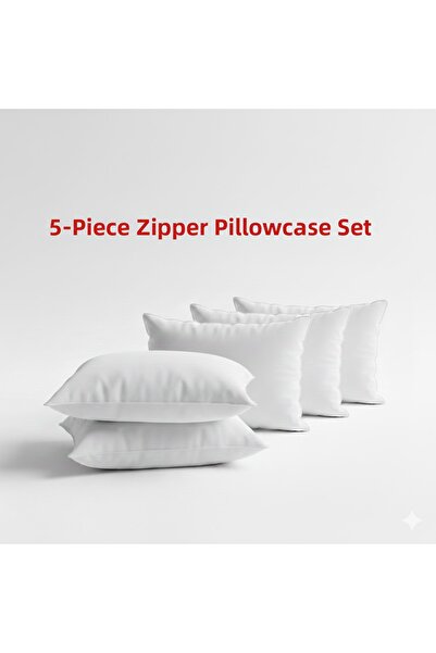 Alpateks Home بطانة داخلية للوسادة من القطن رانفورس مقاس 50 × 70 سم، 5 قطع مع...