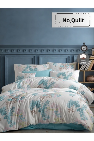 NazeninHome طقم غطاء لحاف فردي من القطن بنسبة 100% من إيلينا