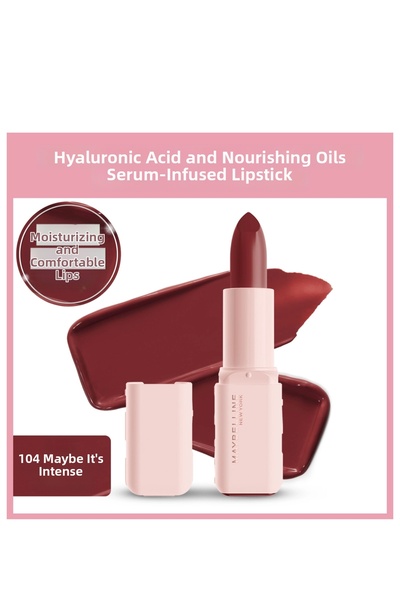 Maybelline New York أحمر شفاه يحتوي على حمض الهيالورونيك الفعال والزيت المغذي...