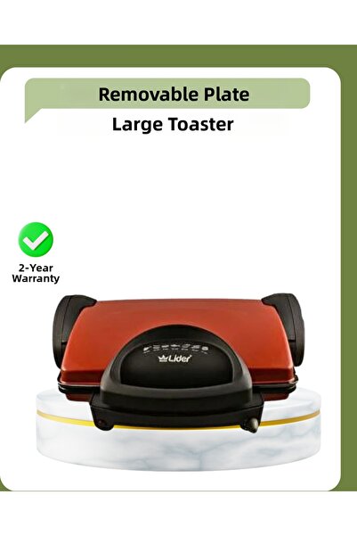 CT STONES محمصة خبز تيفلون بقوة 2000 واط - لوح كبير، حرارة قابلة للتعديل، سهل...