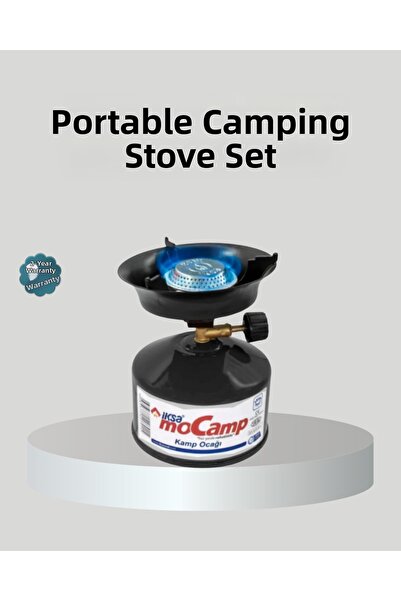 Mestore Portable Camping Stove Set Cooking Area Adjustable Flame