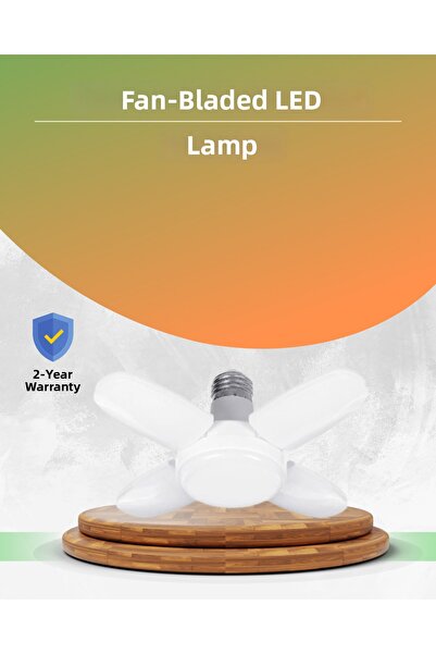 CT STONES Energy-Saving Propeller Led Bulb 4-Arm 60 Watt Large Area Lighting