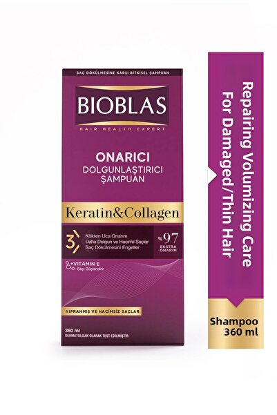 Bioblas 360 ml de șampon pentru volum - 1 bucată pentru păr subțire și fără v...