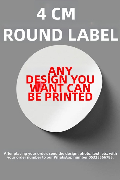 HEDİYELİKS Etichetă rotundă 4 cm 24 bucăți Autocolant din hârtie adezivă