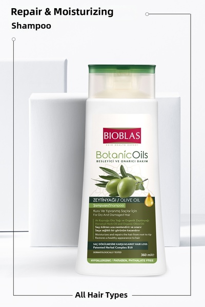 Bioblas Bioblas 360 ml Botanical pentru păr uscat și deteriorat