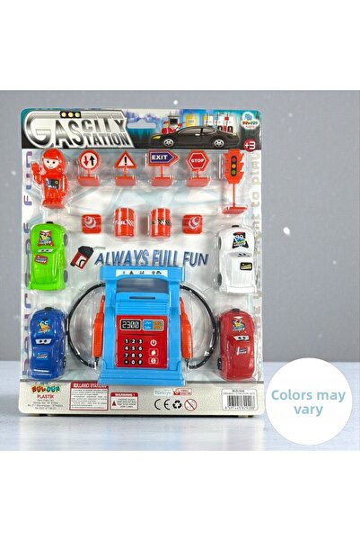 CNS Concept مجموعة محطة السيارات وحركة المرور المكونة من 15 قطعة متعددة الألوان