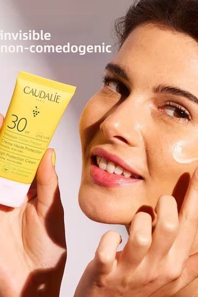 Caudalie كريم فينوسون للحماية العالية بعامل حماية من الشمس 30، 50 مل (تركيبة جديدة)