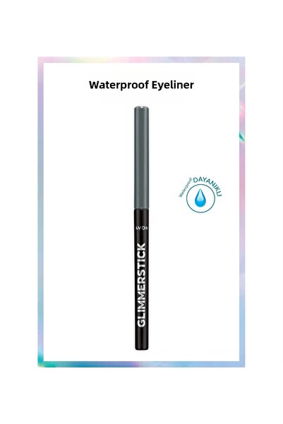 AVON قلم تحديد العيون Glimmerstick Elevator - رمادي زحل
