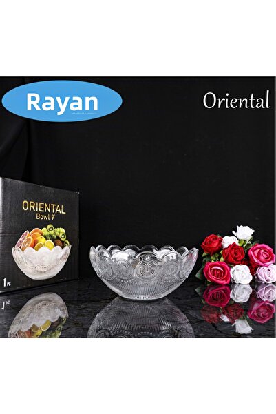 Mestore وعاء زجاجي للفواكه بوهيميا 23 سم. رويالكس-G-505B