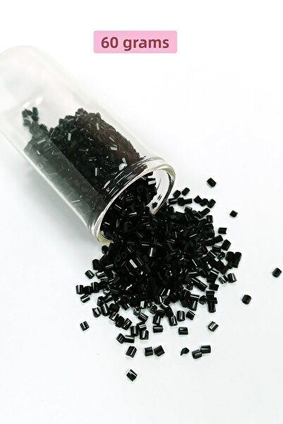 Royaleks Mărgele de sticlă tăiate 2mm - 60 grame - Negru - BNC360