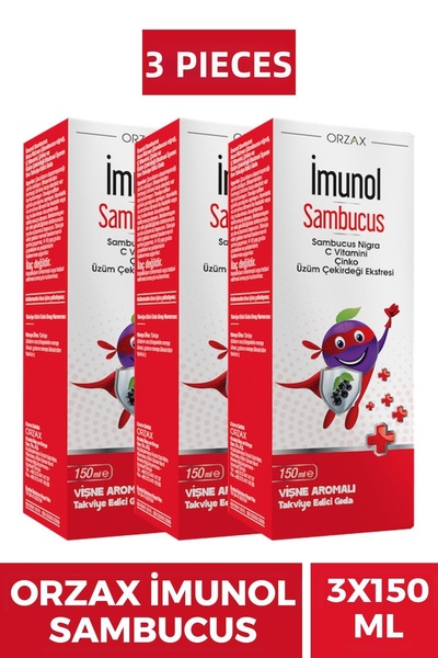 Ocean Imu-Nol Elderberry Syrup 150 ml 3 Pieces