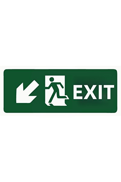 ZiPrinter لافتة تحذيرية للخروج من مادة PVC مقاس A3 30×42 سم