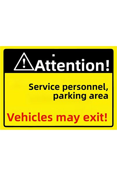 ZiPrinter انتبه! خدمة الموظفين، يمكن للمركبات في مواقف السيارات أن تخرج! لافت...