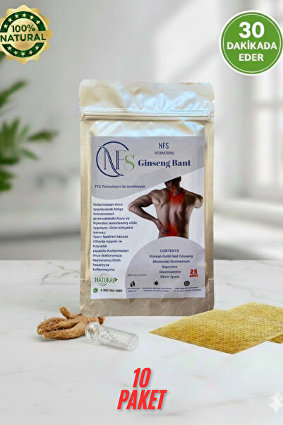 NFS İNTERNATİONAL NFS Ginseng Bant 250 Adet 10 Paket