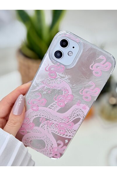 Go Aksesuar Iphone 11 UYUMLU Shine Yılan Renk Geçişli Parlak Silikon Korumalı...