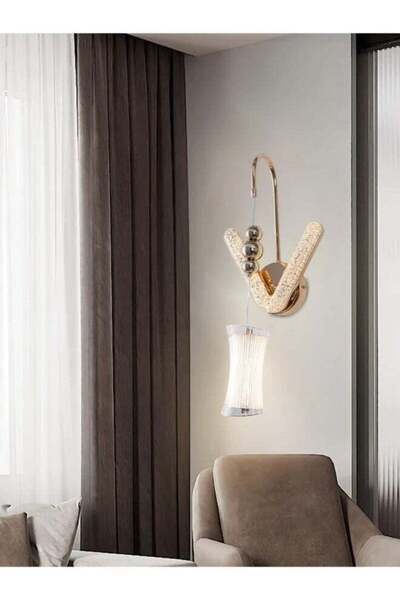 Moonlight Lighting مصباح حائط LED حديث 7716-W – إضاءة حائطية 20 واط مع 3 أوضا...