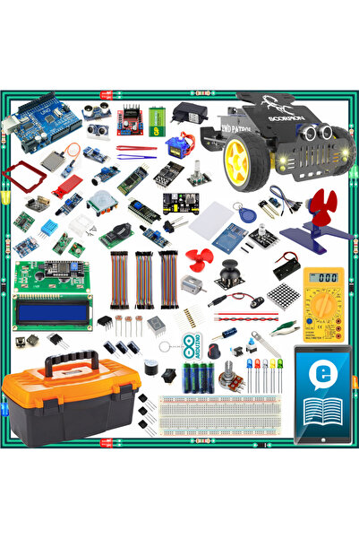 Prtp-Prototip Elektronik & Hobi Arduino Süper Full Profesyonel Set 138 Parça ...