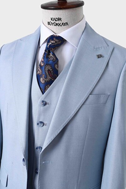 Kadir Büyükkaya Klasszikus férfi öltöny mellényekkel - Slim Fit szabású-KAW1030S