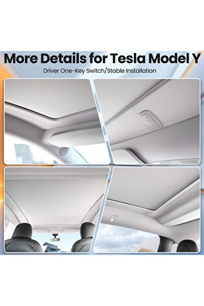 campasist Tesla Model 3/Y /Jupiter Elektrikli Tavan Perdesi