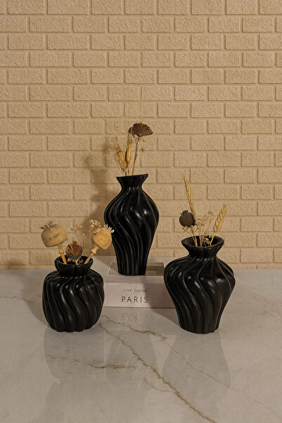 Zigzag Home Διακοσμητικό Σετ Βάζας Τριών Τεμαχίων Στυλ Μποέμ Σετ Βάζας Τέχνης...