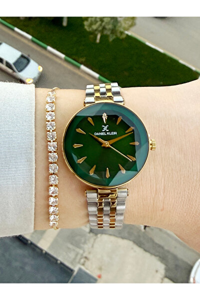 Daniel Klein İç Kadranı Yeşil Kadın Kol Saati Ve Bileklik