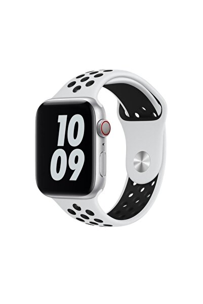 Quse Apple Watch 41/40/38mm & Series 10/11 42mm Uyumlu Delikli Spor Silikon K...
