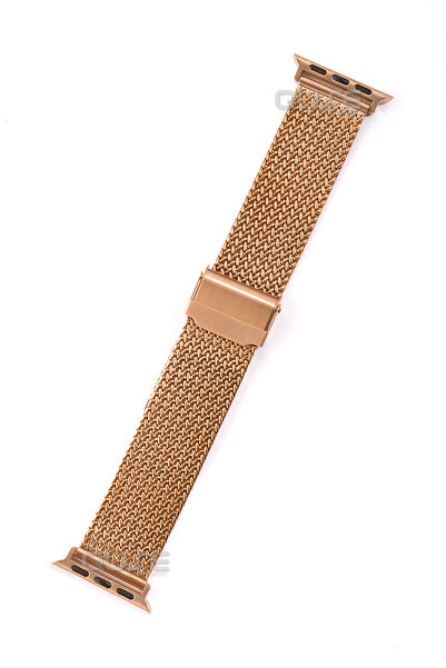 Quse Apple Watch 46mm/45mm/44mm & Series 1-3 42mm ile Uyumlu Buckle Milano Çe...