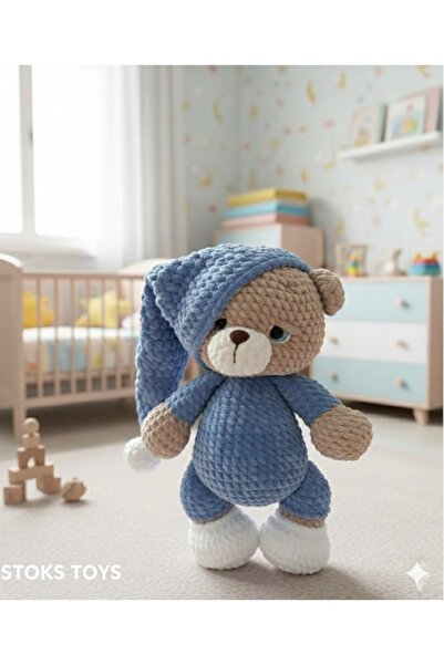 stoks toys Amigurumi Kadife Uyku Arkadaşı Ayı