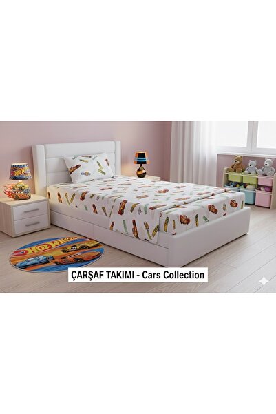 Zorluteks Постільна білизна з малюнком Cars Mc Queen, 100% бавовна, 2 предмети (простирадло та наволочка)