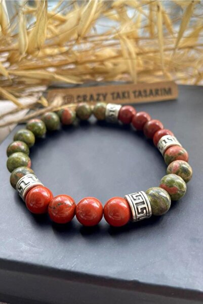 CRAZY TAKI TASARIM Unakit&Jasper - سوار من الأحجار الطبيعية