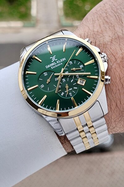 Daniel Klein Kadranı Yeşil Kordonu Gold Gümüş Renk Göstergeleri Aktif Fonksiy...