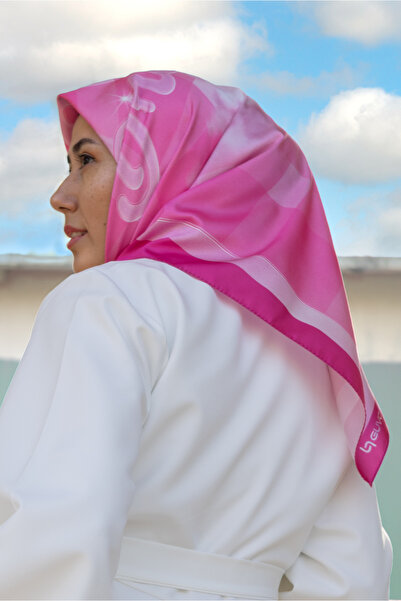 Guvose Pink Dream Eşarp, Sokak Stili ve Sport, Twill Kumaş