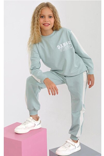 diamondstar Dívčí tepláková souprava se 2 šňůrkami s potiskem