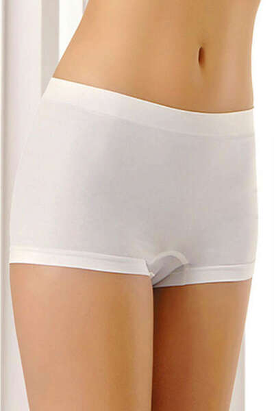 Sistina Sptrns White Seamless Women's Boxer Corset - 700 - (212026) Size L