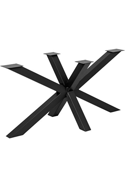 mobias Örümcek Metal Masa Ayağı – Siyah Statik Boyalı, Modern ve Dekoratif Öz...