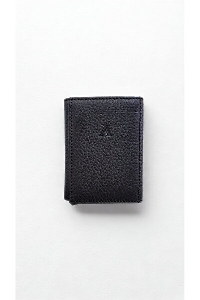 Aydın Deri Luxury محفظة سوداء بآلية من الجلد الطبيعي - للنساء والرجال للجنسين...