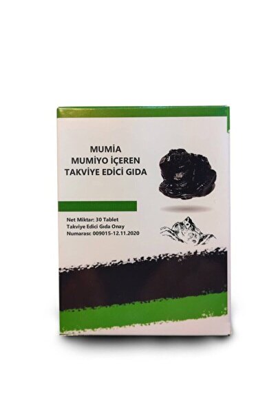 MUMİA MUMİYO İÇEREN TAKVİYE EDİCİ GIDA Mumiyo Tablet %100 Saf Shilajit