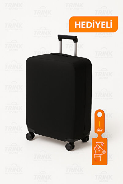 Trink Çanta Suitcase Cover and Suitcase Protective Case - Lycra Fabric - Black
