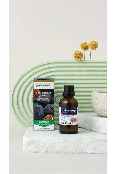 prof saracoglu Soğuk Sıkım Incir Çekirdeği Yağı %100 Saf Ve Doğal 50 ml
