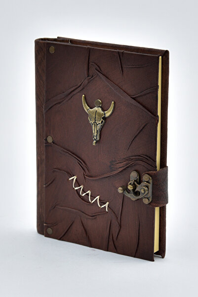 Legend Deri كرافت جلد طبيعي عتيق مصنوع يدويًا - جدول أعمال يومي، هدية تذكارية...