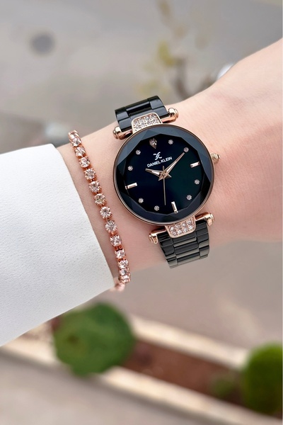 Daniel Klein Kasası Rosse Kordonu Siyah Renk Ayarlanabilir Kordonlu 32 Mm Kad...