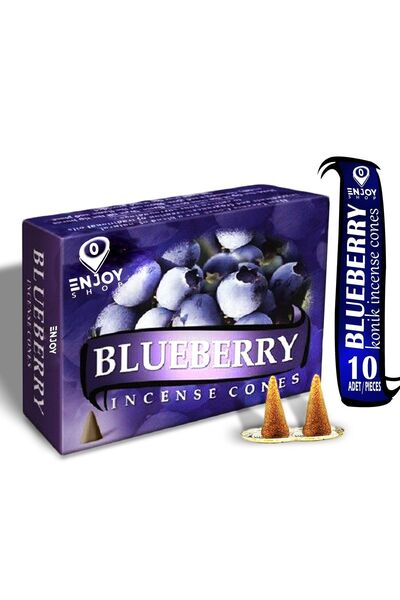 ENJOY SHOP Blueberry / Yaban Mersini Konik Tütsü 10 Adet