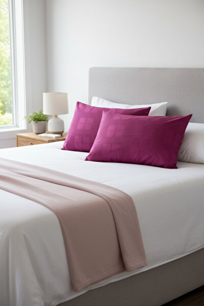 ŞENER HOME 100% Cotton Satin 2-Piece Hobby Pillow Case 50X70 cm