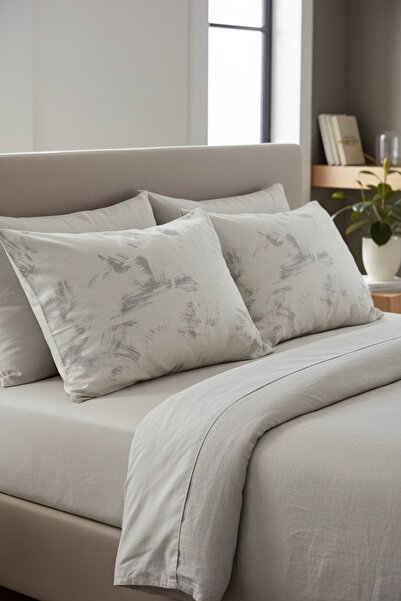 ŞENER HOME 100% Bumbac Satin 2 Piese Față de Pernă Hobby 50x70 Cm