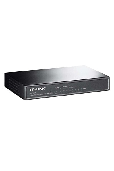 TP-LINK PoE Switch TL-SF1008P, 8 RJ45 10/100Mbps ports, 4 PoE ports, 171x98x27mm, black
