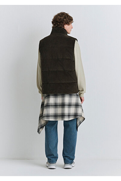 Mavi Кафяво кадифено яке с подплата, редовна кройка / нормална кройка 0110659-71552