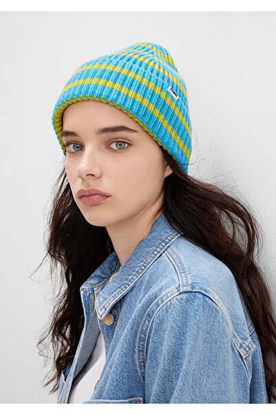 Mavi Green Striped Beret 1912804-19133