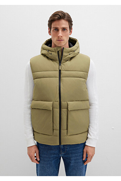 Mavi Pocket Detailed Green Puffer Vest Regular Fit / Regular Cut 0110389-70377