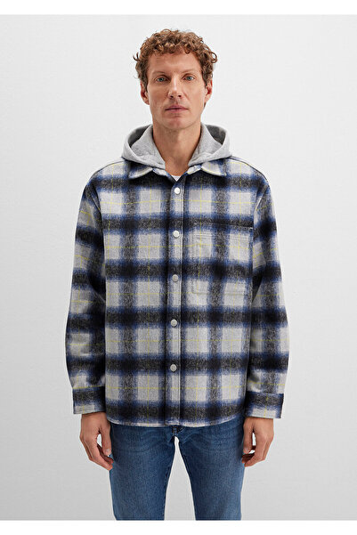 Mavi Wool Blend Checkered Shirt Loose Fit / Relaxed Fit 0211786-91301