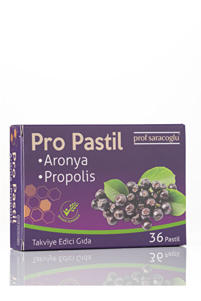 prof saracoglu Pro Pastil Aronya & Propolis Takviye Edici Gıda